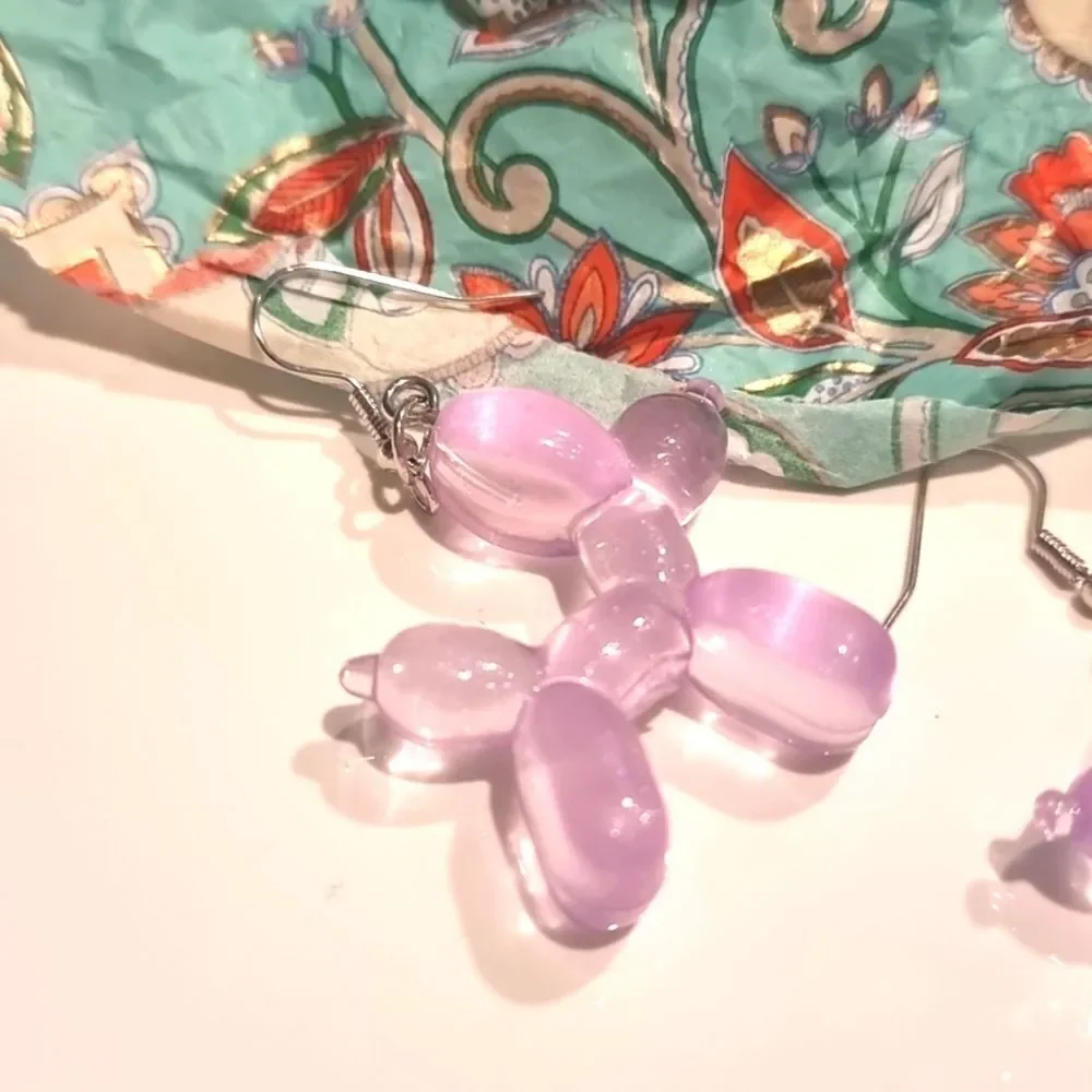Purple Balloon Dog Earrings | 2/$20 | NWOT